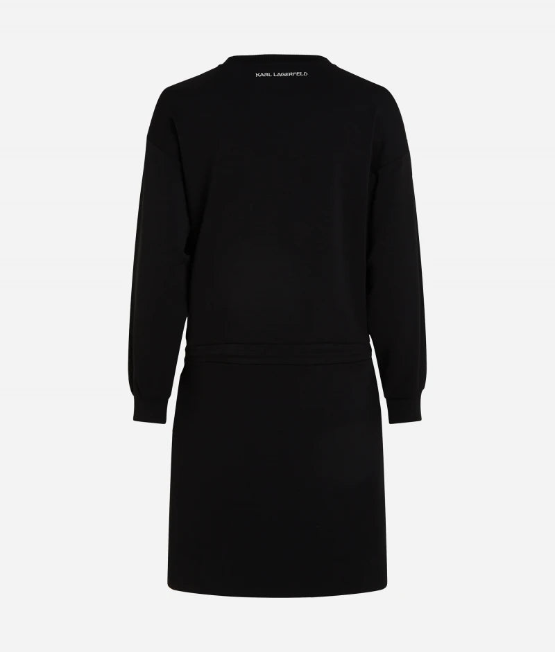 Karl Lagerfeld Glitter Sweat Dress 240W1352