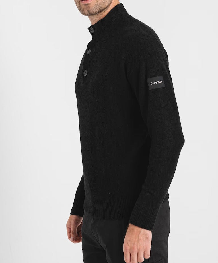 Calvin Klein Button Neck Πουλόβερ K10K111960