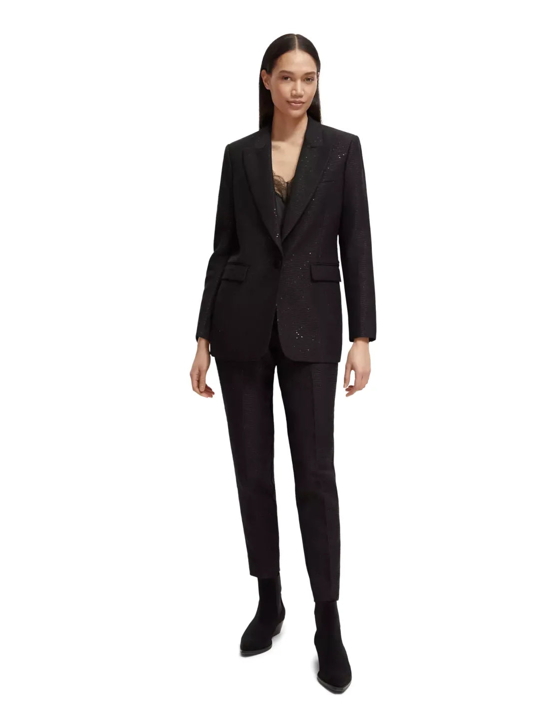 Scotch & Soda Black Base Sequin Blazer 174112