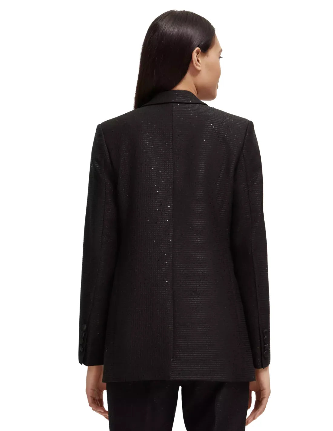 Scotch & Soda Black Base Sequin Blazer 174112
