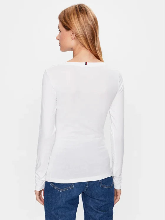 Tommy Hilfiger Μακρυμάνικο T-Shirt Με Λαιμόκοψη Scoop WW0WW39147