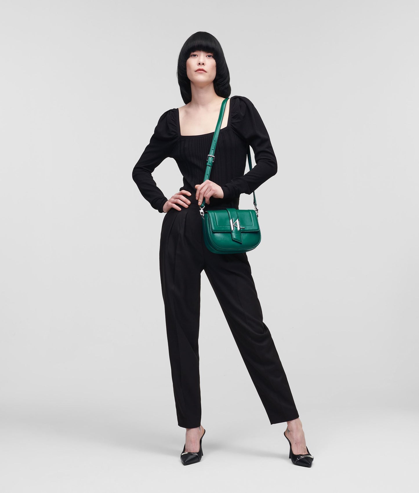 Karl Lagerfeld Double Pleat Tailored Παντελόνι 225W1003