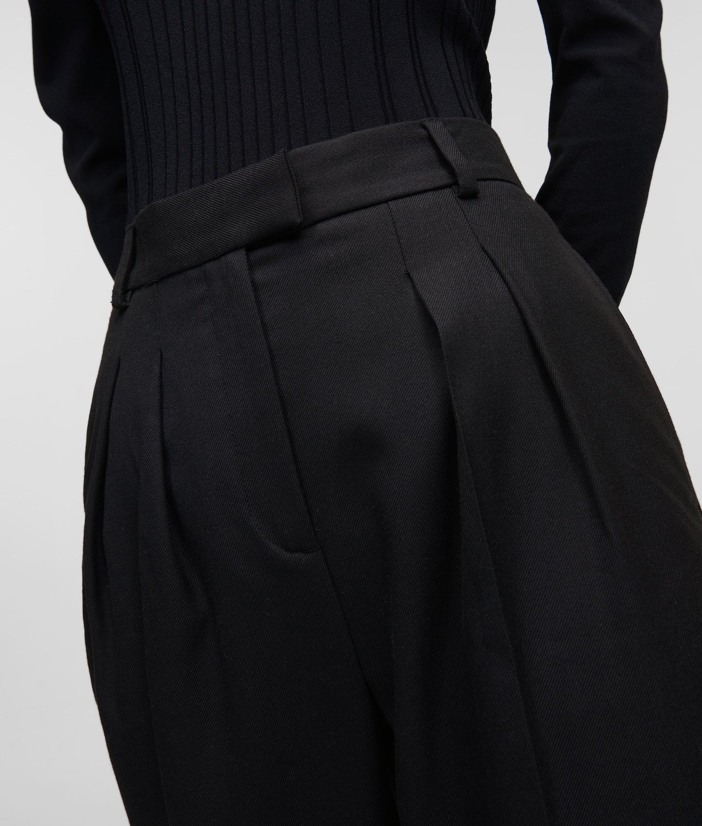 Karl Lagerfeld Double Pleat Tailored Παντελόνι 225W1003