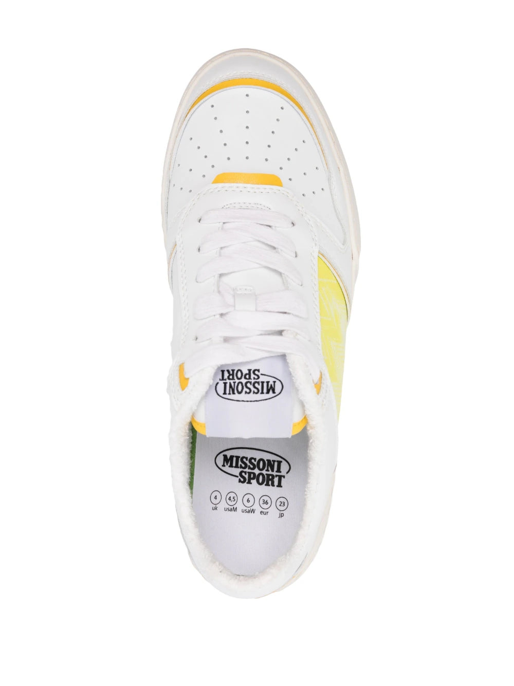 Missoni Basket New Low in White and Yellow Παπούτσια SHMIBNL