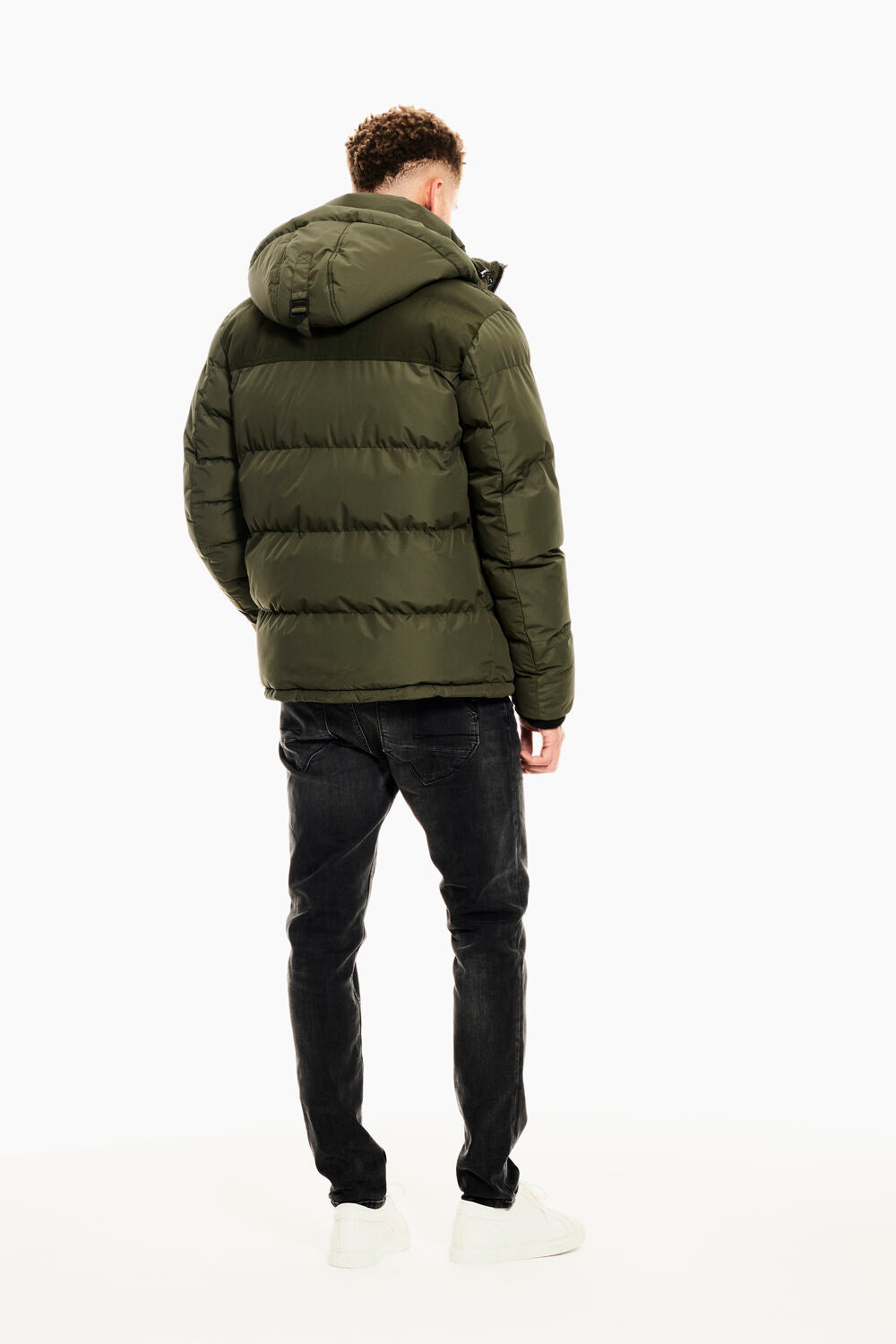 Garcia Green Puffer Μπουφάν με Κουκούλα GJ110907