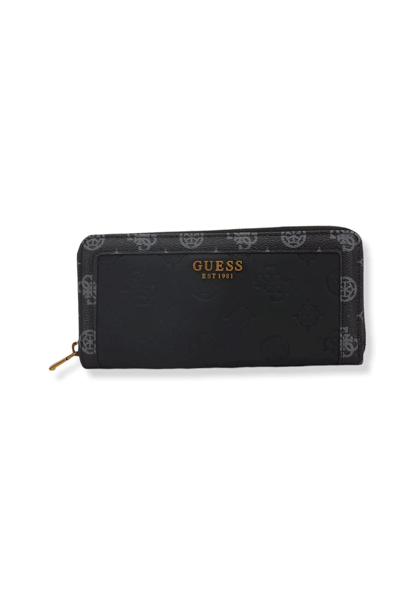 Guess Wallet Abey Slg Portafoglio Large Donna Black Logo Multi PB855846