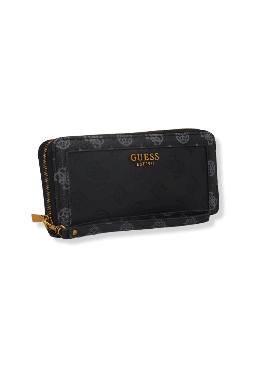 Guess Wallet Abey Slg Portafoglio Large Donna Black Logo Multi PB855846