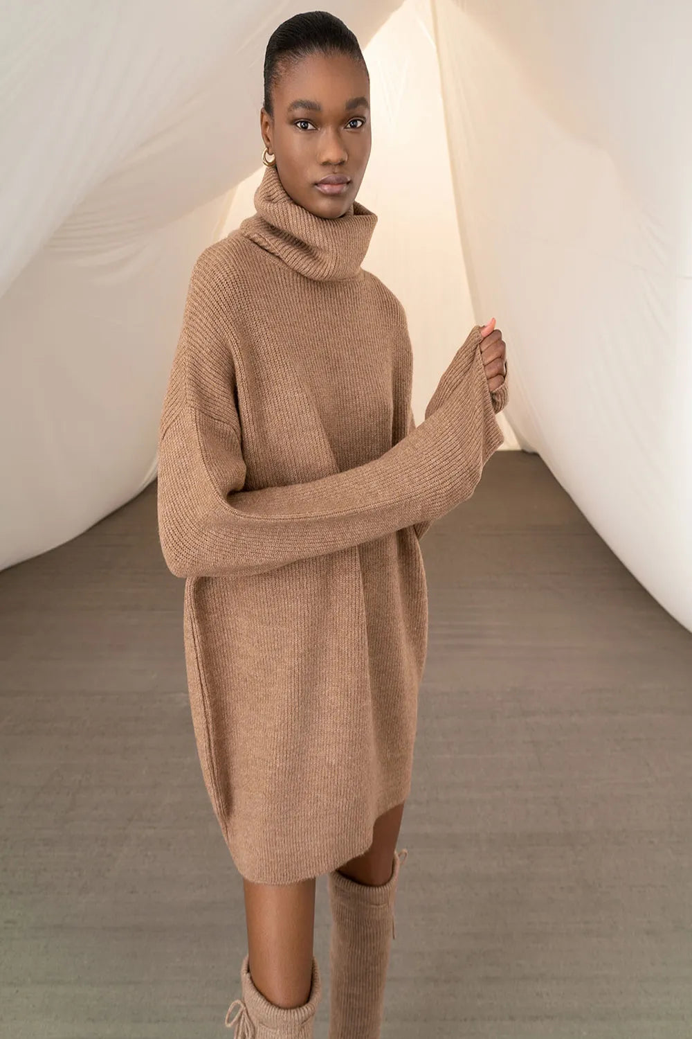 Tailor Made Πουλόβερ Oversized Turtleneck TM7046A