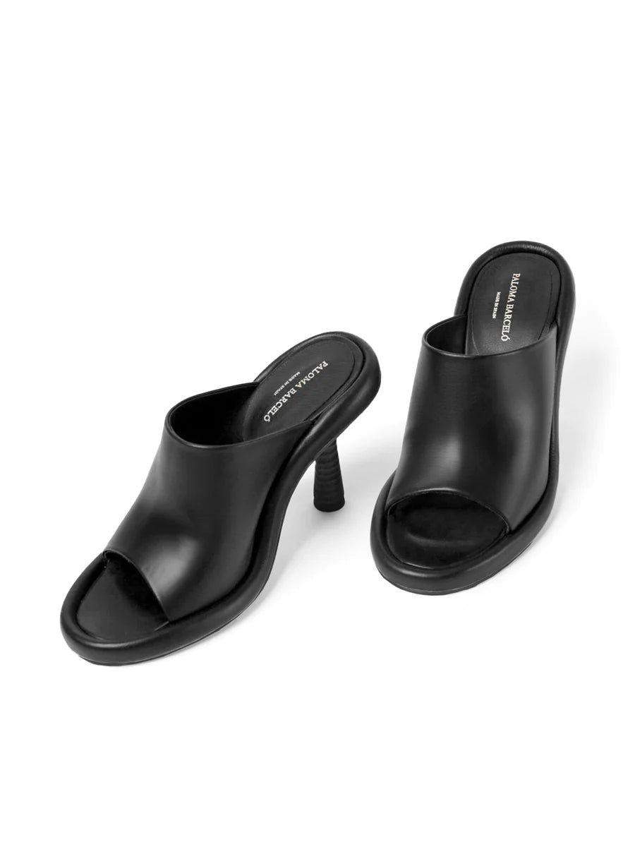 Paloma Barcelo Ilia Napa Black Heel Natural 9023130