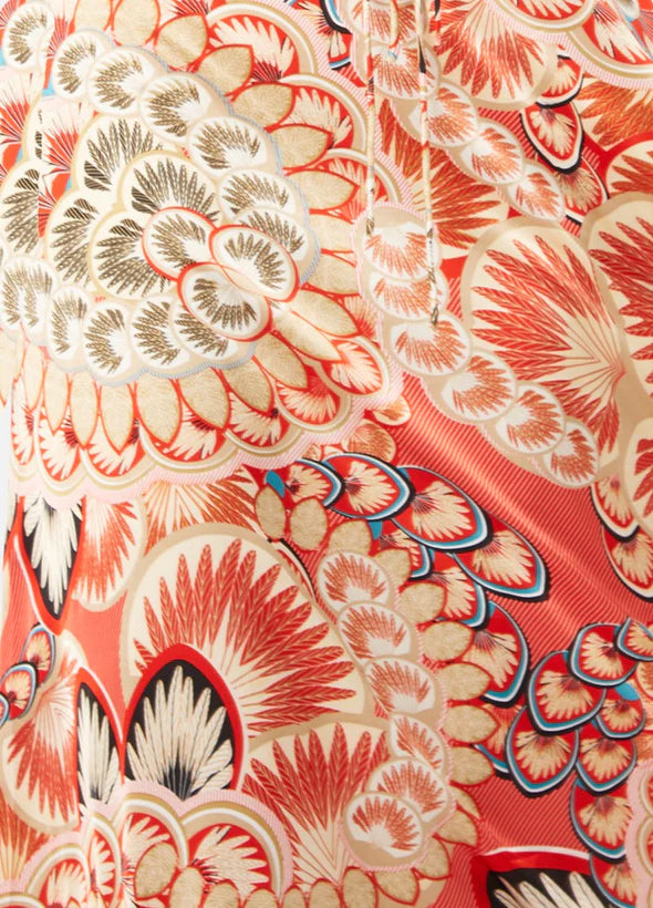 Traffic People Betsy Coral Retro Print Ολόσωμη Φόρμα - BTH12429009