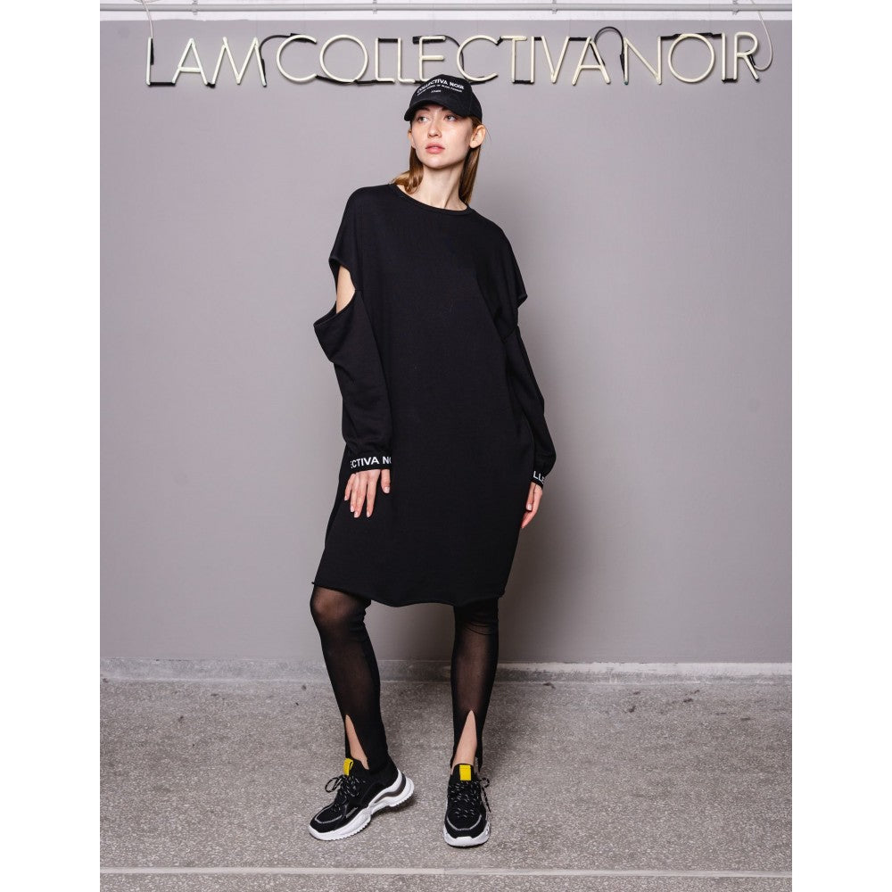 Collectiva Noir Amber 2 Sweatdress Γυναικείο Φόρεμα CNA5WB22FUTOS