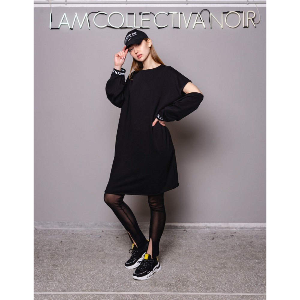 Collectiva Noir Amber 2 Sweatdress Γυναικείο Φόρεμα CNA5WB22FUTOS