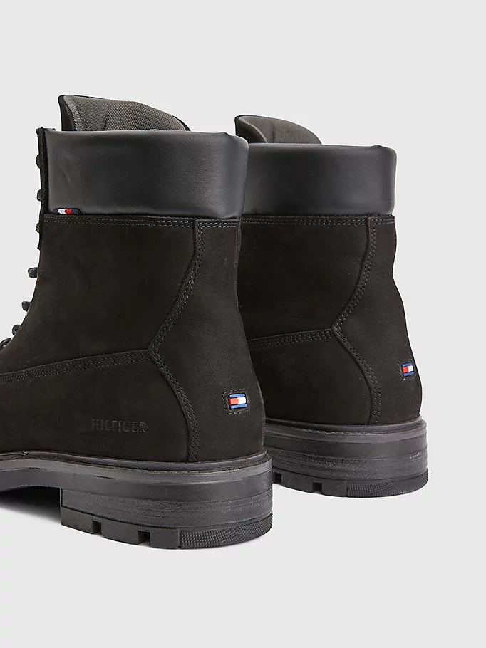 Tommy Hilfiger Padded Cleat Nubuck Δερμάτινες Μπότες FM0FM04205