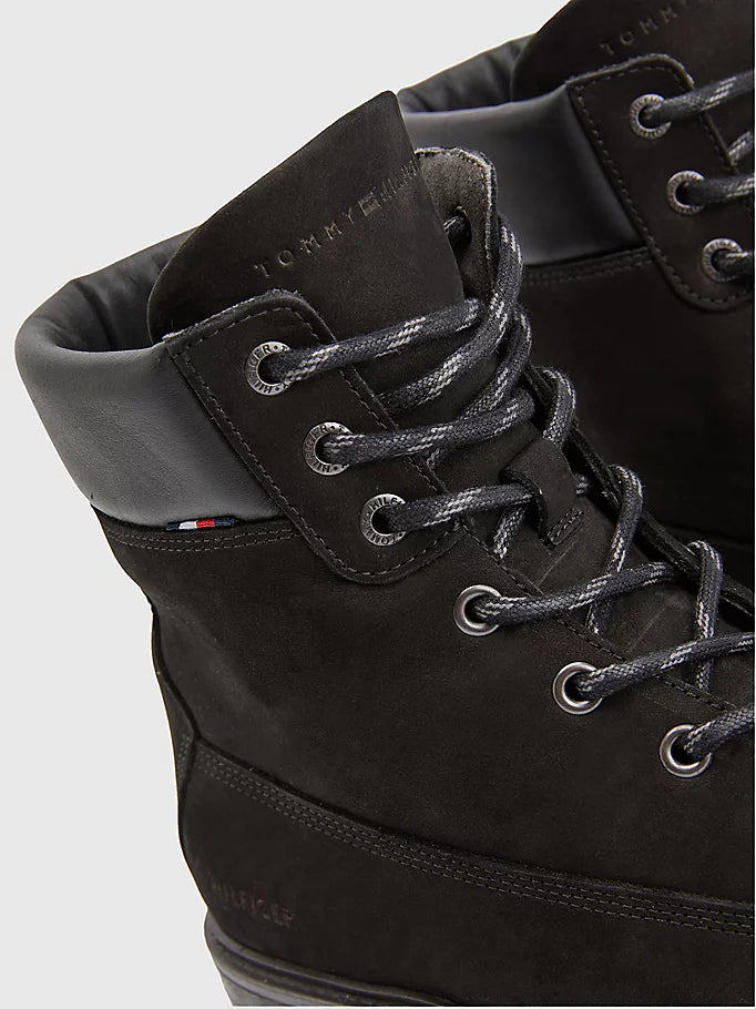 Tommy Hilfiger Padded Cleat Nubuck Δερμάτινες Μπότες FM0FM04205