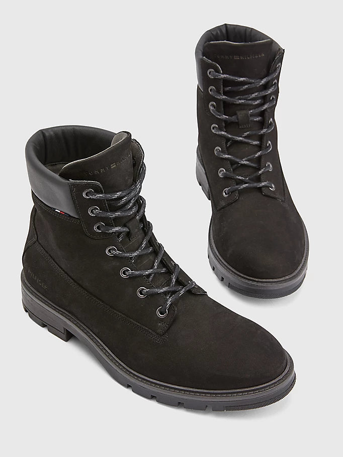 Tommy Hilfiger Padded Cleat Nubuck Δερμάτινες Μπότες FM0FM04205