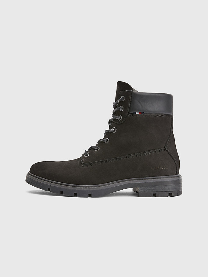 Tommy Hilfiger Padded Cleat Nubuck Δερμάτινες Μπότες FM0FM04205