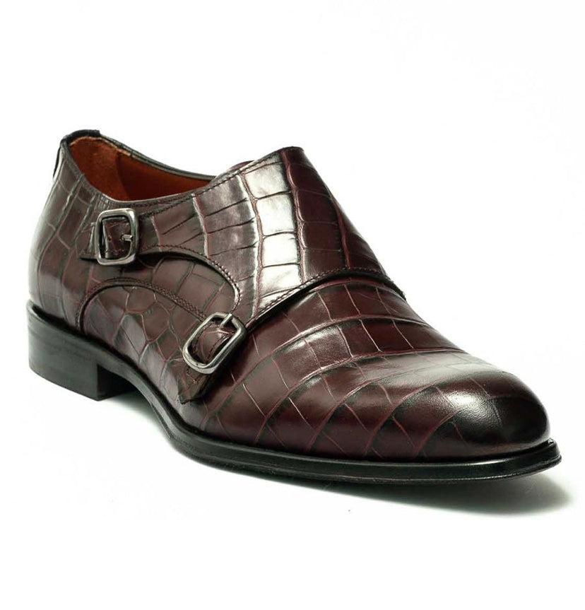 PERLA MODA Leather shoes with double buckle