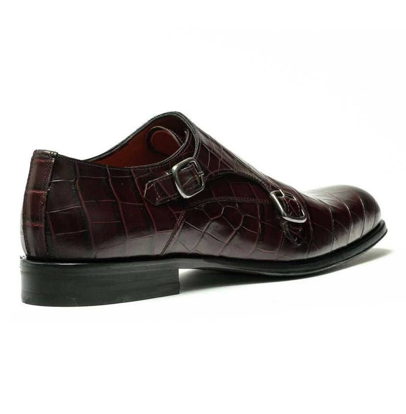 PERLA MODA Leather shoes with double buckle