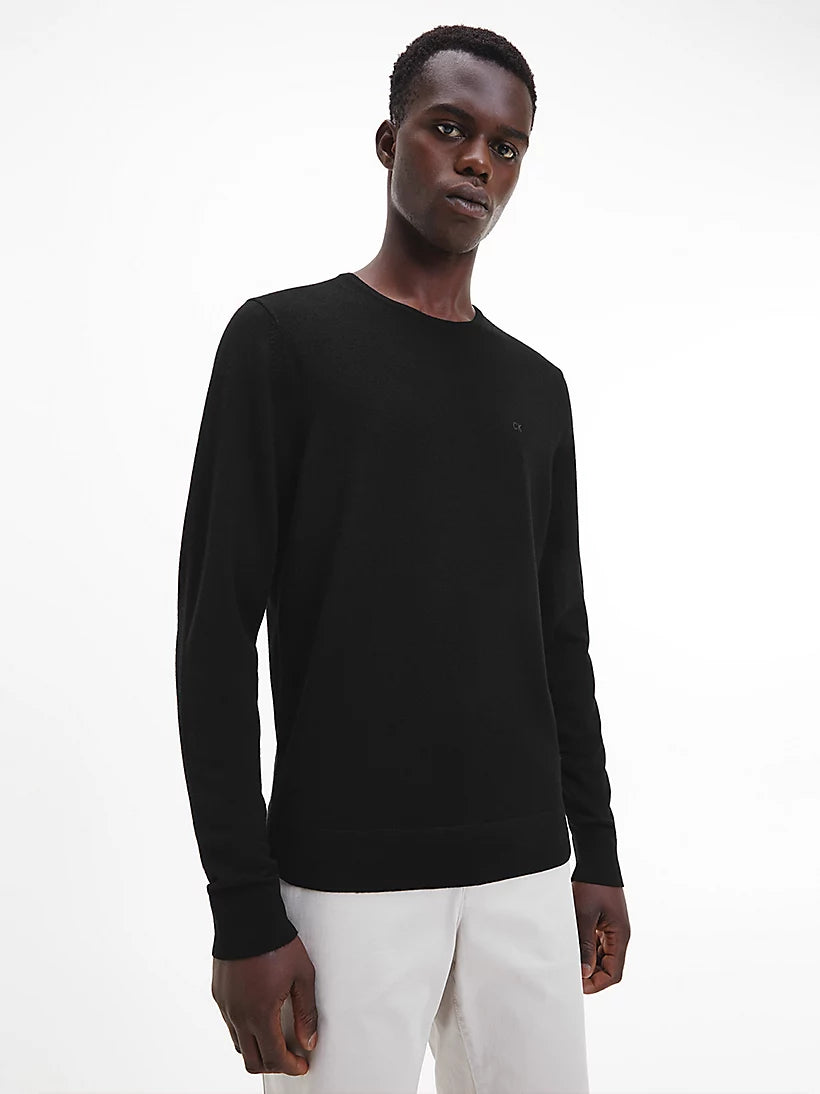 Calvin Klein Superior Wool Crew Neck Πουλόβερ K10K109474