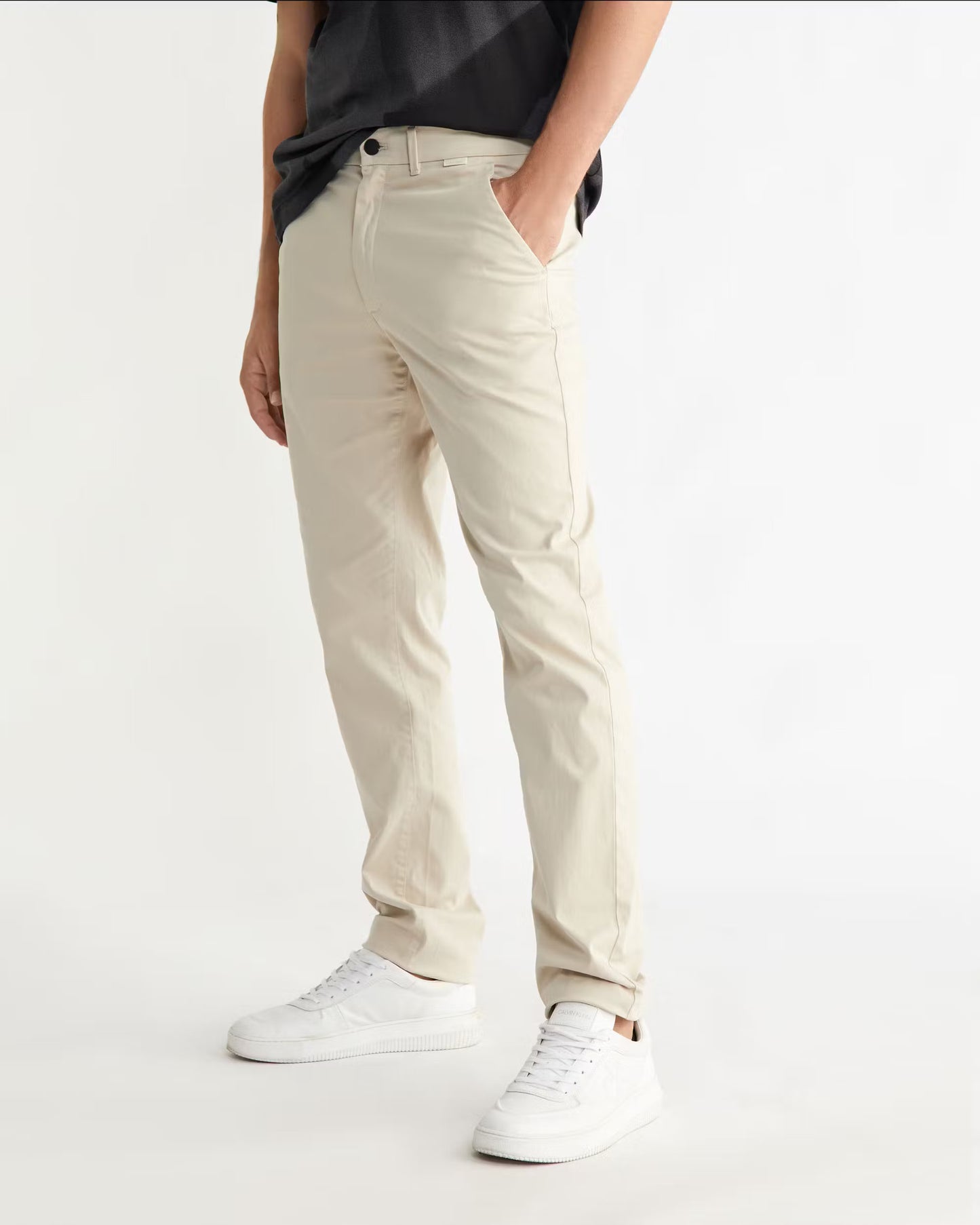 Calvin Klein Sateen Stretch Slim Παντελόνι K10K109914