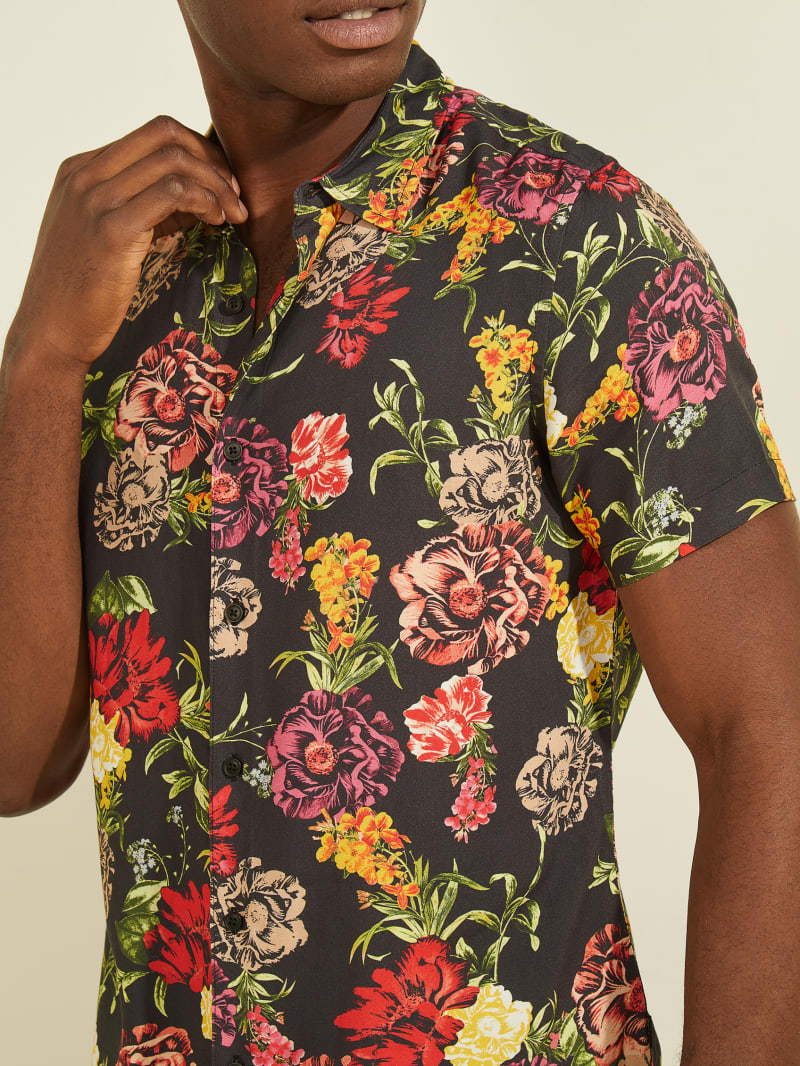 Guess Eco Rayon Electric Floral Πουκάμισο M2RH16WD4Z3