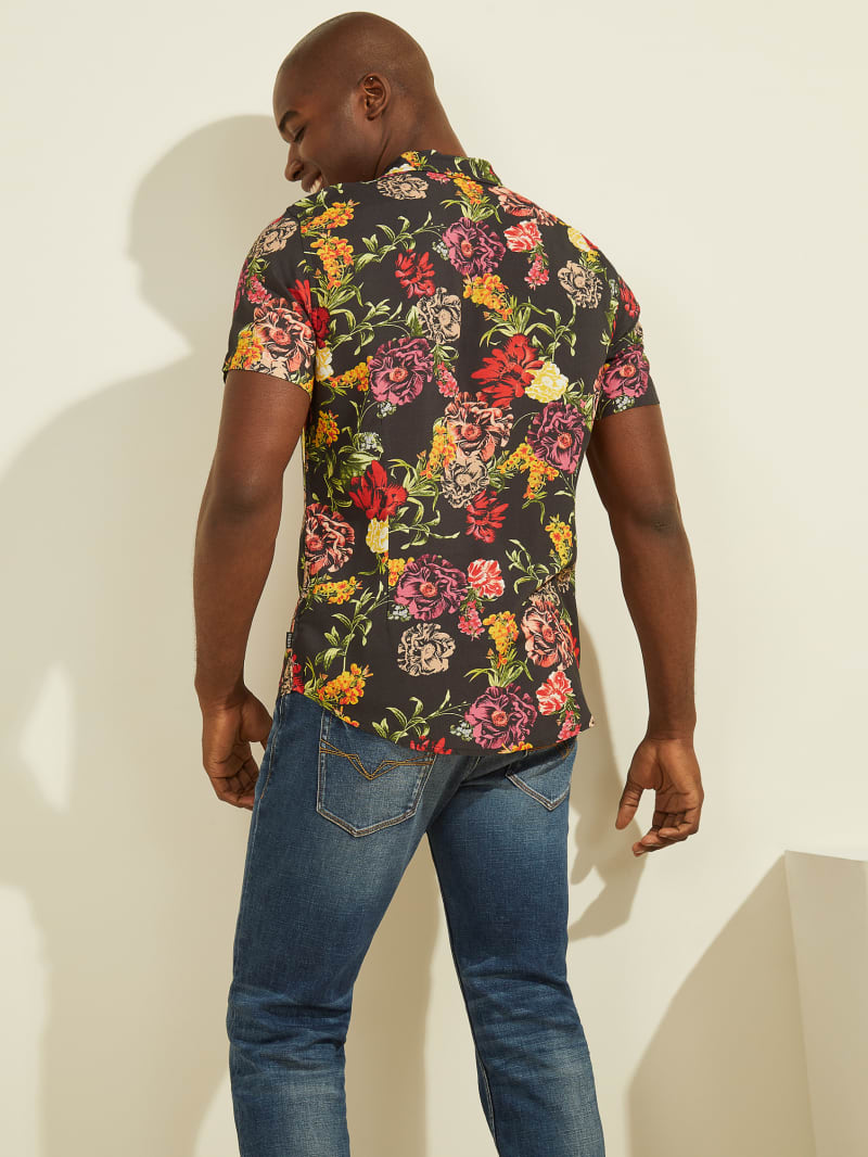 Guess Eco Rayon Electric Floral Πουκάμισο M2RH16WD4Z3