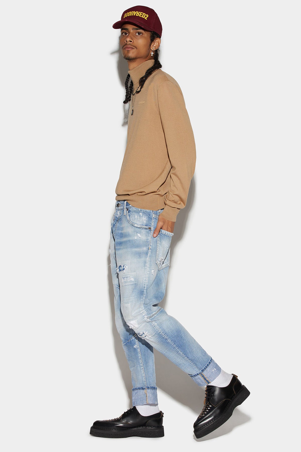 Dsquared2 Light Super Ripped Taylored Combat Jeans S74LB1267 S30309