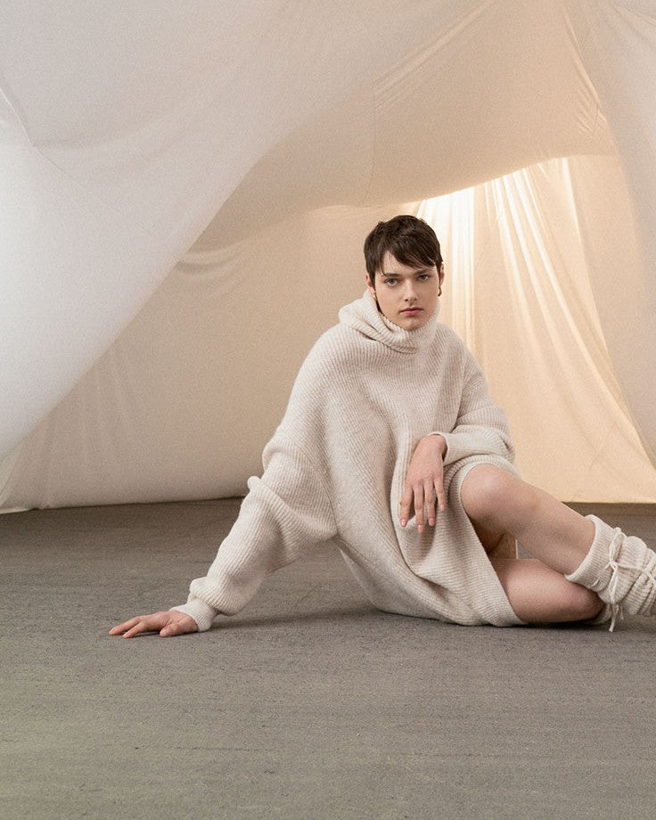 Tailor Made Πουλόβερ Oversized Turtleneck TM7046A