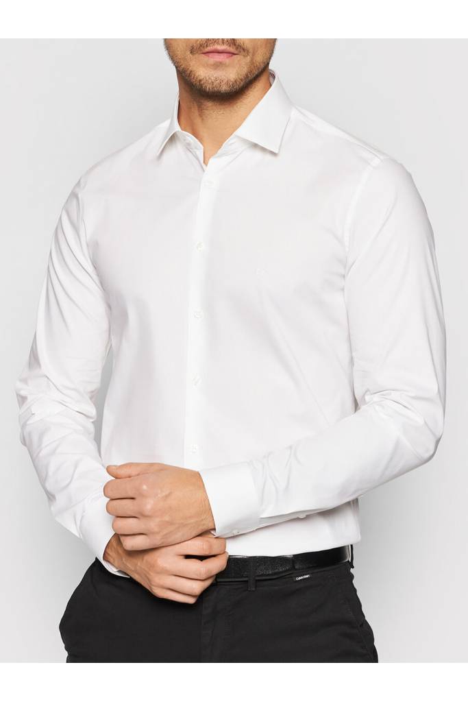 Calvin Klein Poplin Stretch Slim Πουκάμισο K10K108229