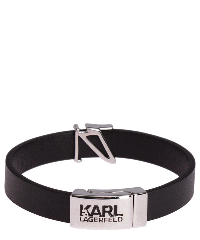 Karl Lagerfeld K/autograph Δερμάτινο Βραχιόλι