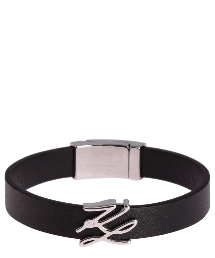 Karl Lagerfeld K/autograph Δερμάτινο Βραχιόλι