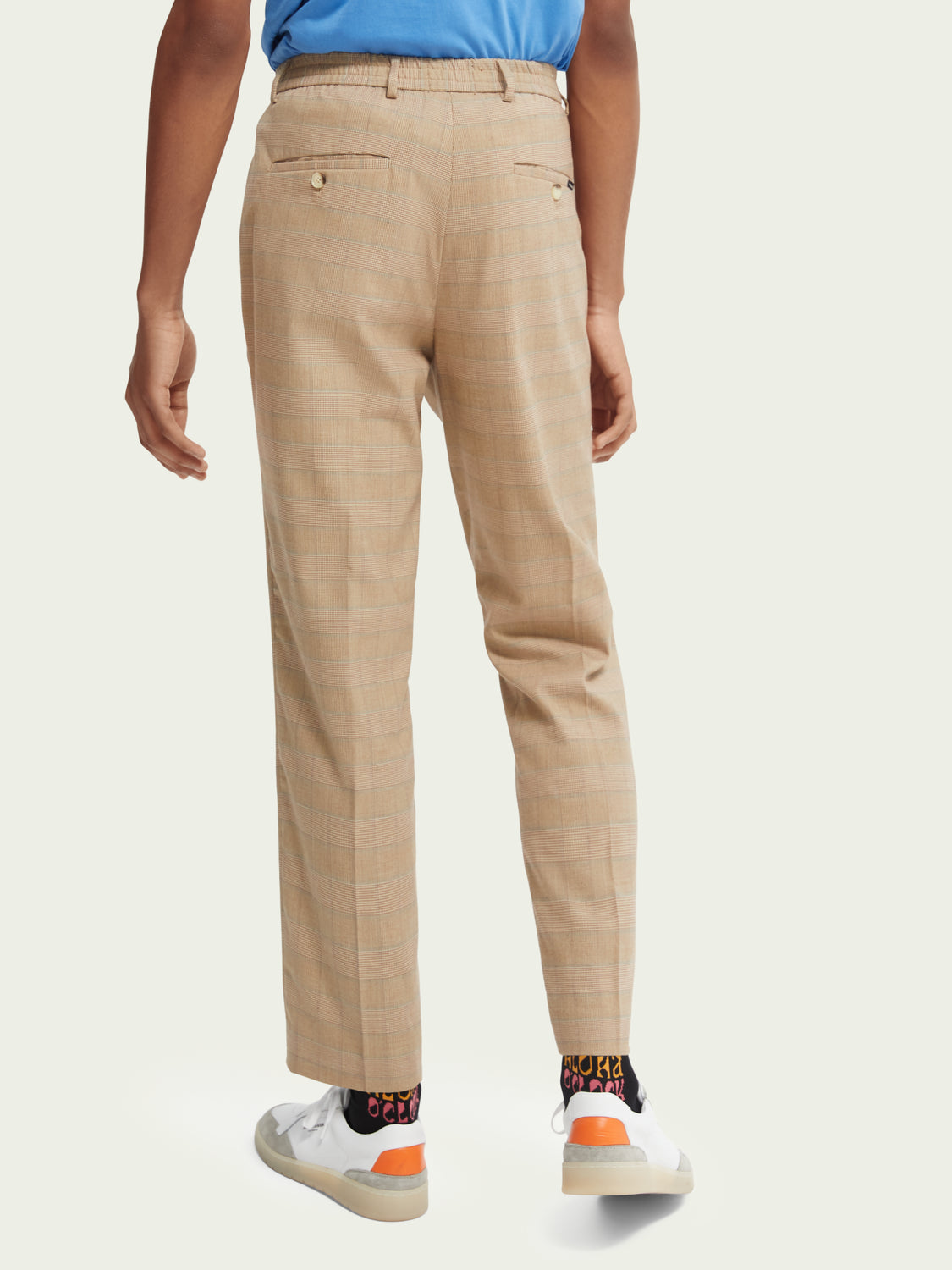 Scotch & Soda Blake Checked Slim-Fit Chino Παντελόνι 165933