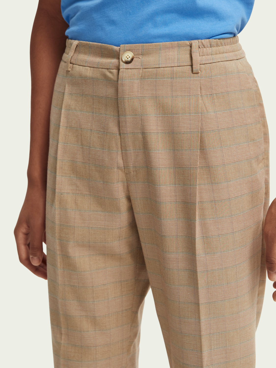 Scotch & Soda Blake Checked Slim-Fit Chino Παντελόνι 165933