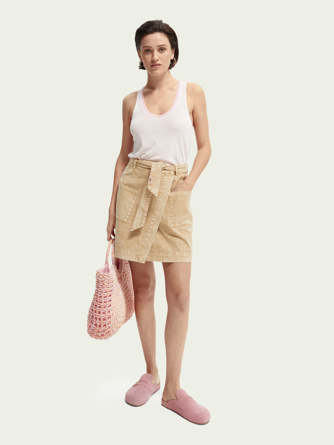 Scotch & Soda Scoop-Neck Jersey Tank Top 166220