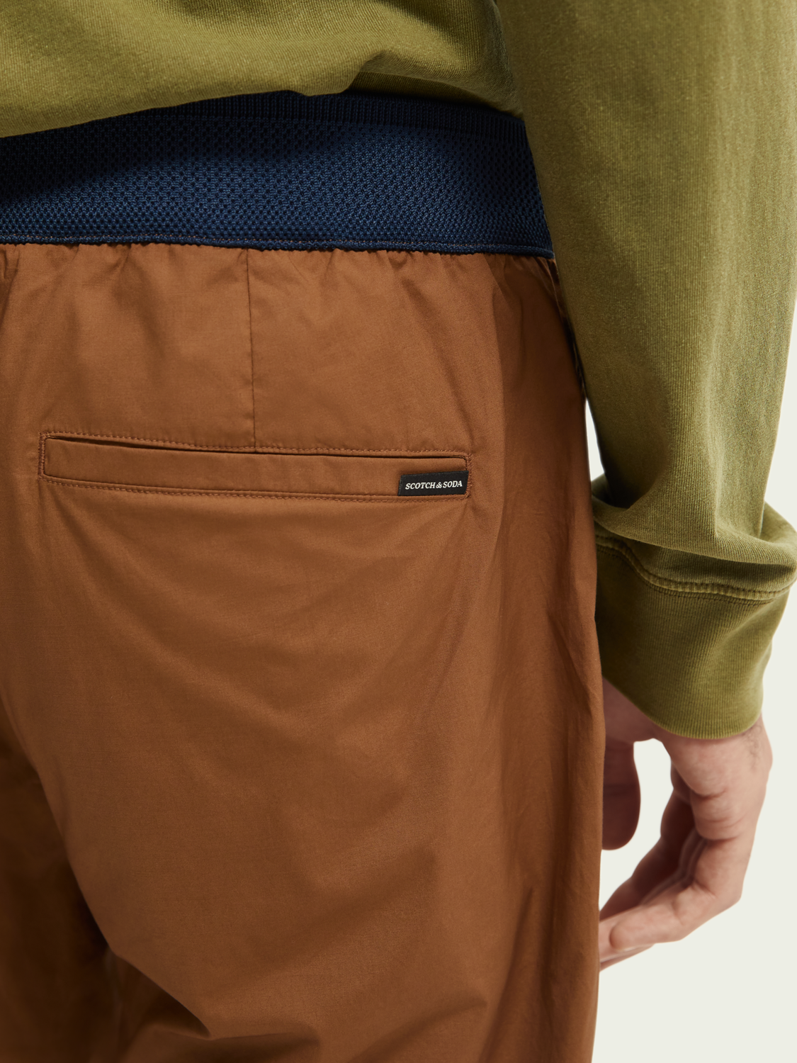 Scotch & Soda Fave Regular Tapered-fit Jogger Βαμβακερό Παντελόνι 165953