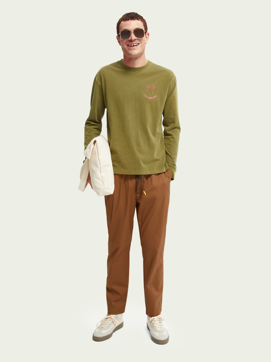 Scotch & Soda Fave Regular Tapered-fit Jogger Βαμβακερό Παντελόνι 165953