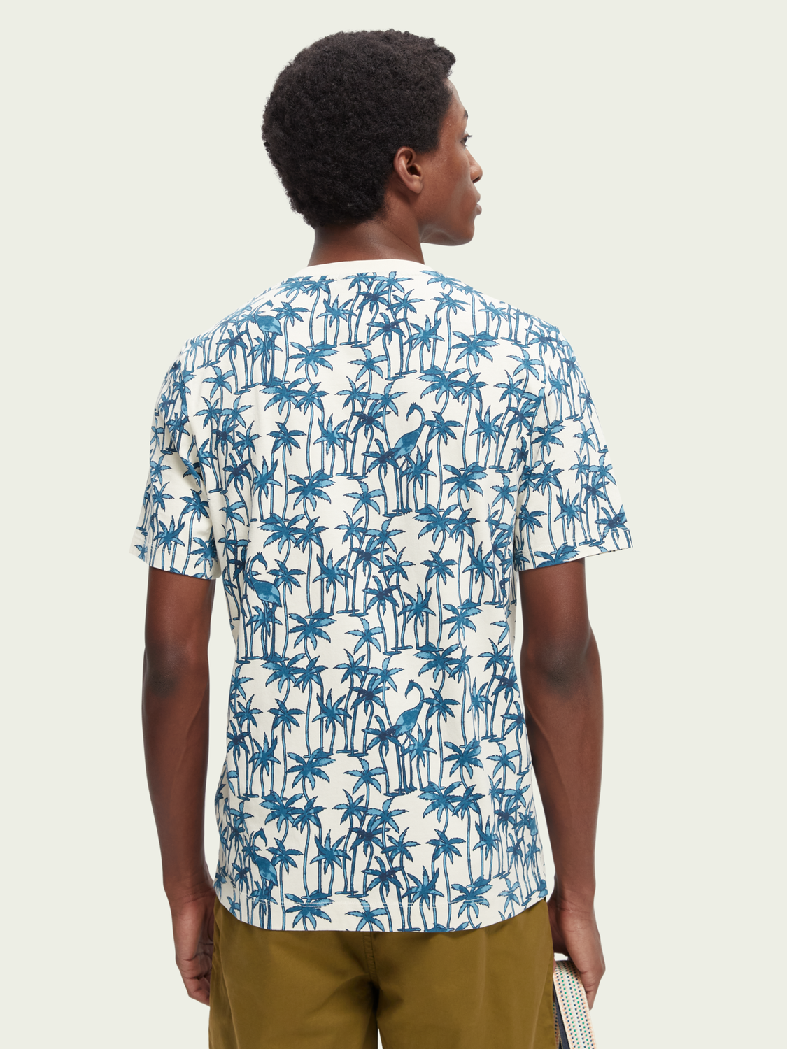Scotch & Soda Printed Organic Crewneck T-shirt 165882-0222