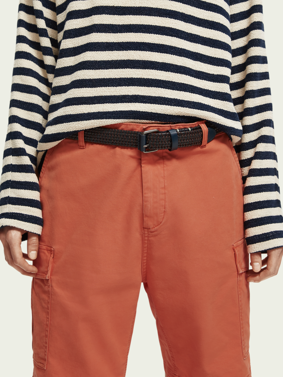 Scotch & Soda Braided Δερμάτινη Ζώνη 166757