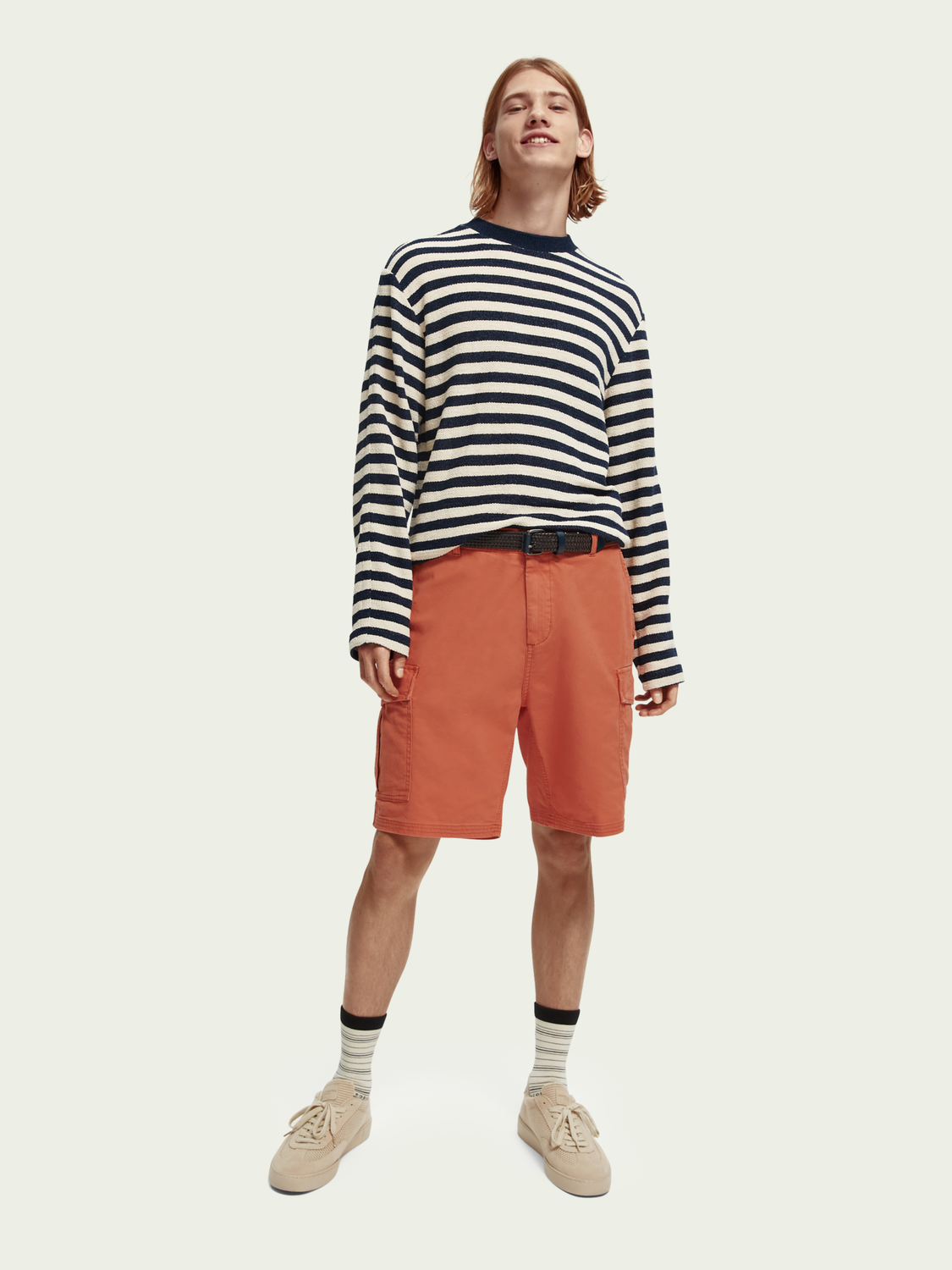 Scotch & Soda Braided Δερμάτινη Ζώνη 166757