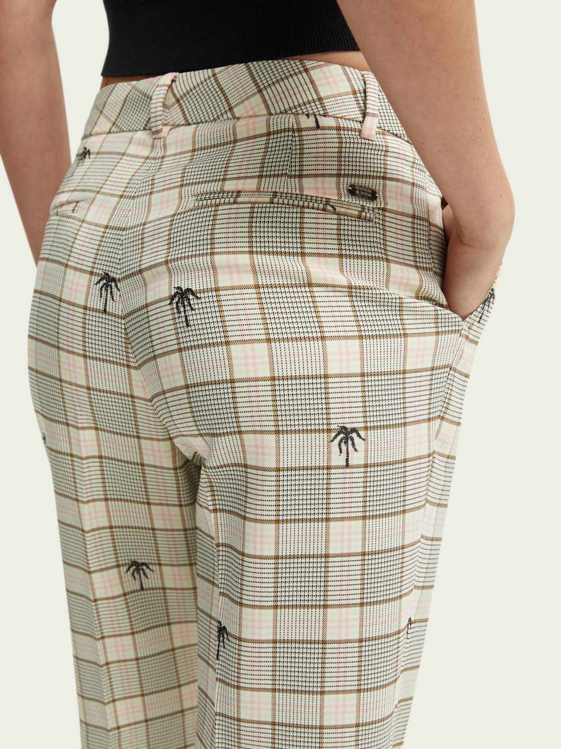 Scotch & Soda Abott Checked Regular-Fit Παντελόνι 166115
