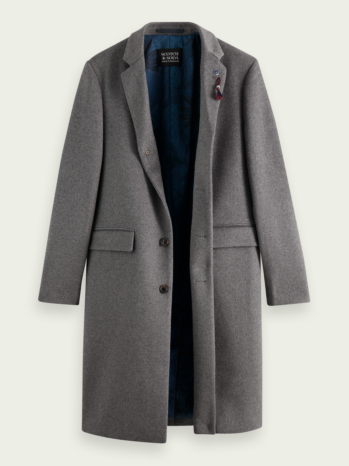 Scotch and Soda Classic wool-blend overcoat 169110