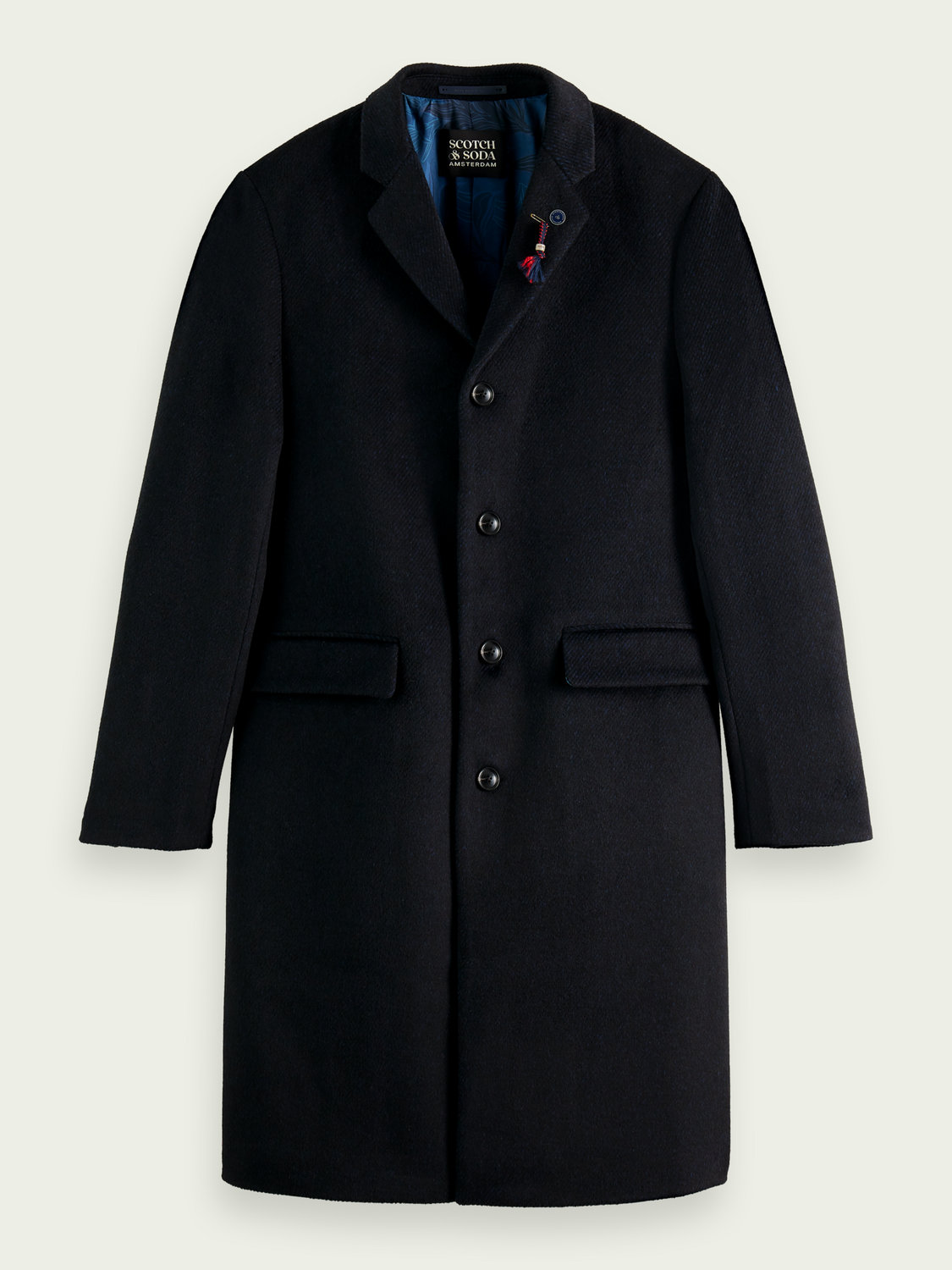 Scotch and Soda Classic wool-blend overcoat 169110