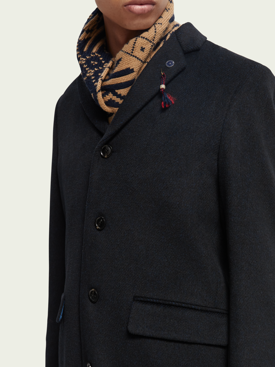 Scotch and Soda Classic wool-blend overcoat 169110