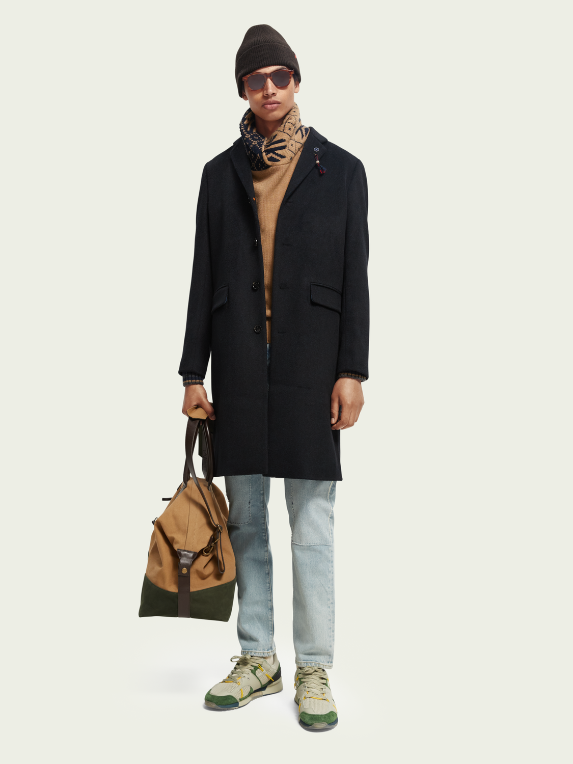 Scotch and Soda Classic wool-blend overcoat 169110