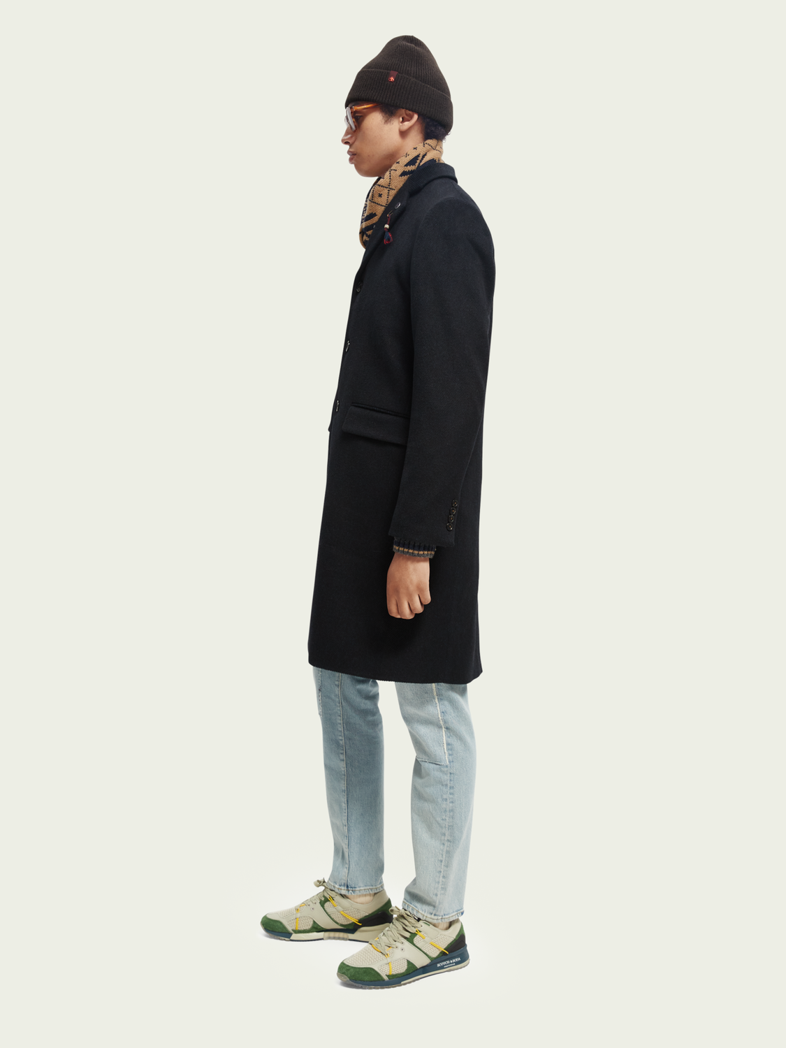 Scotch and Soda Classic wool-blend overcoat 169110