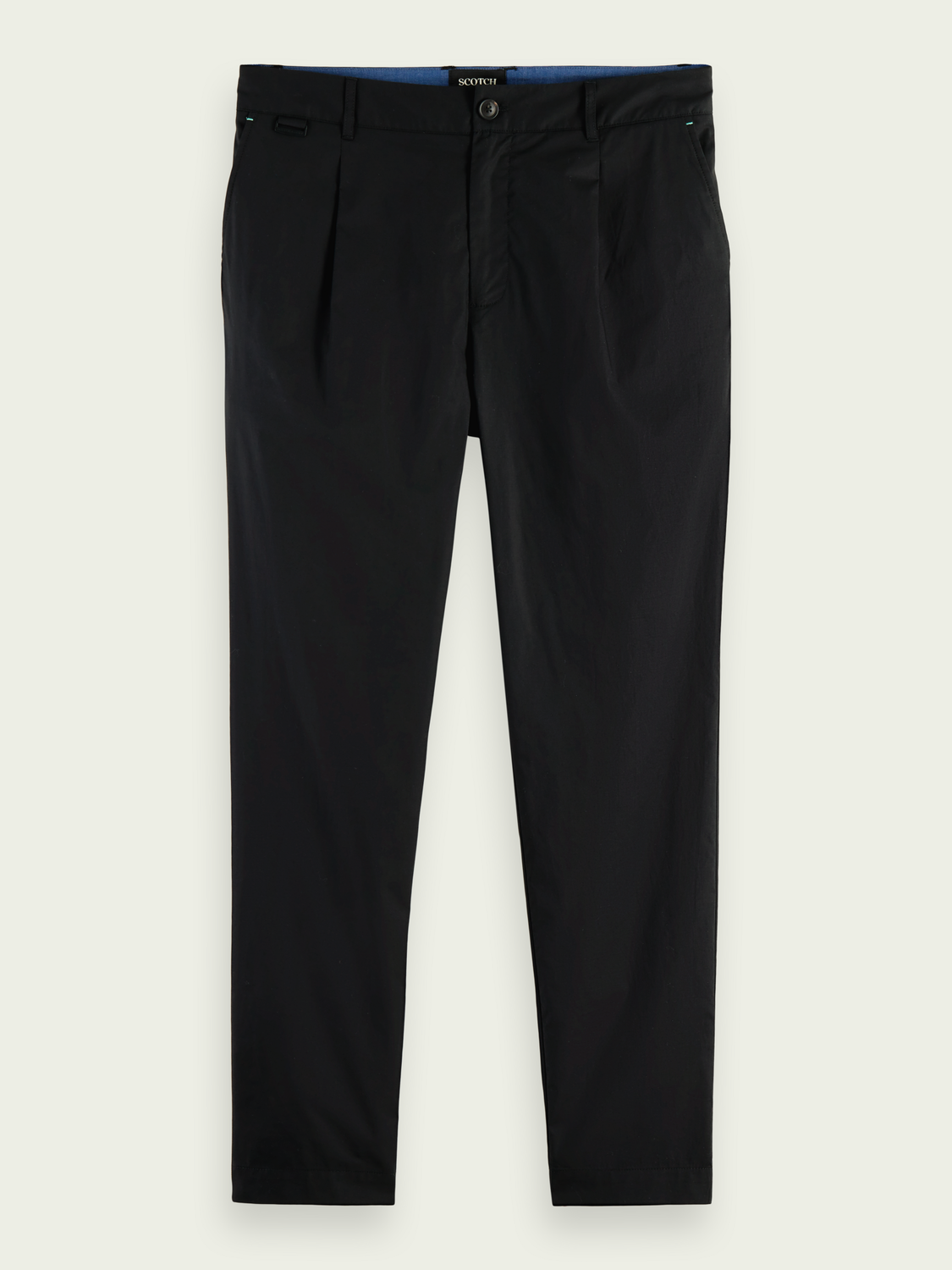 Scotch & Soda The Blake Regular Slim Fit Pleated Poplin Chino 169812