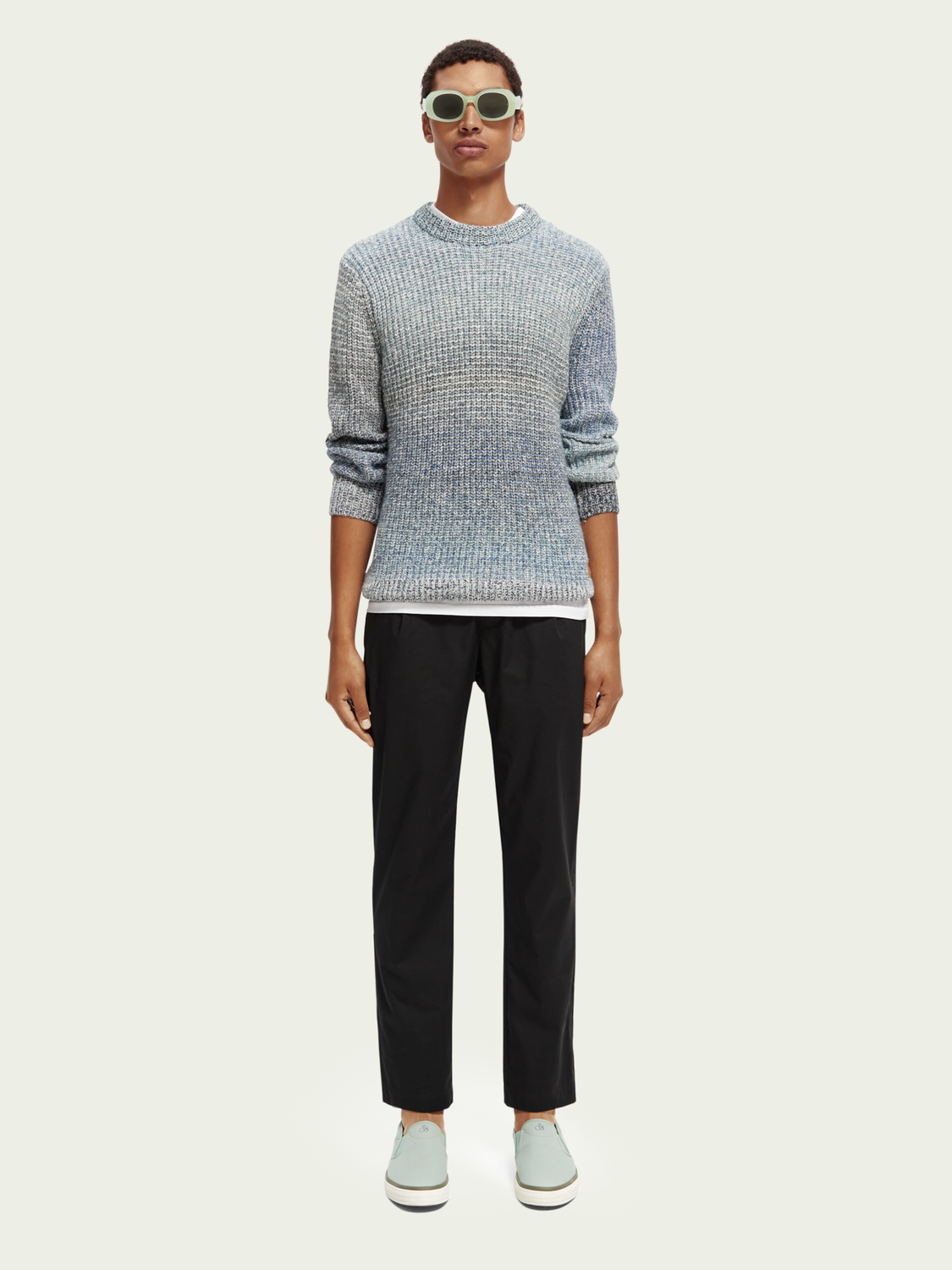 Scotch & Soda The Blake Regular Slim Fit Pleated Poplin Chino 169812