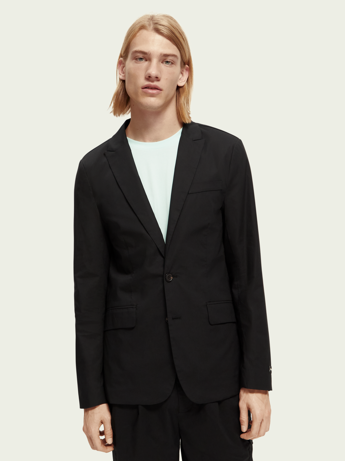 Scotch & Soda Lightweight Organic Cotton Single-Breasted Σακάκι 169782