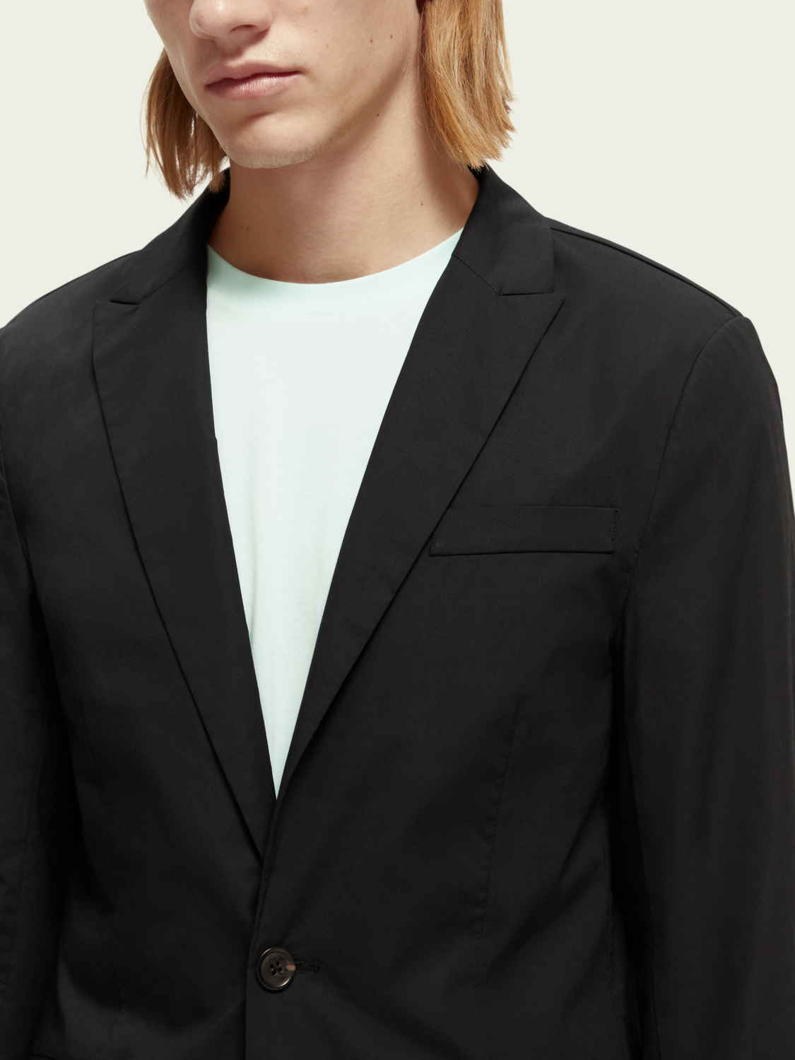 Scotch & Soda Lightweight Organic Cotton Single-Breasted Σακάκι 169782