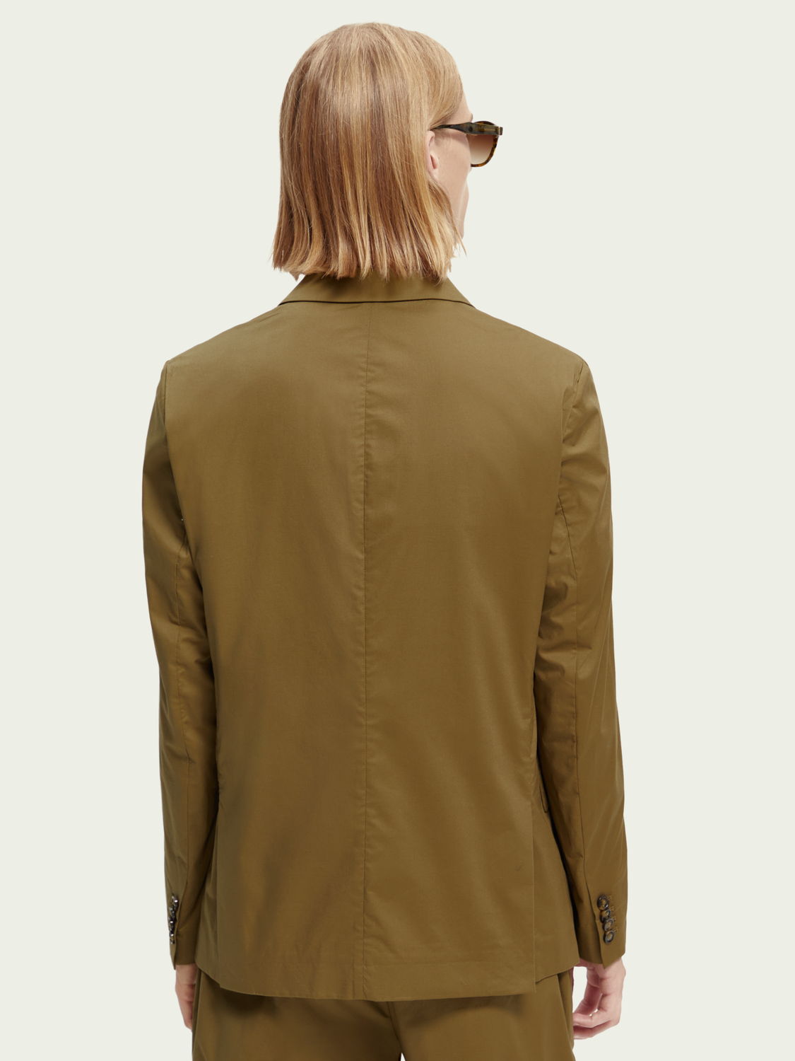 Scotch & Soda Lightweight Organic Cotton Single-Breasted Σακάκι 169782